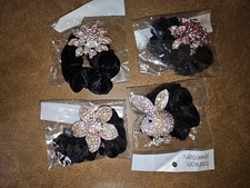 Assorted Ponytail Holders With Charms New