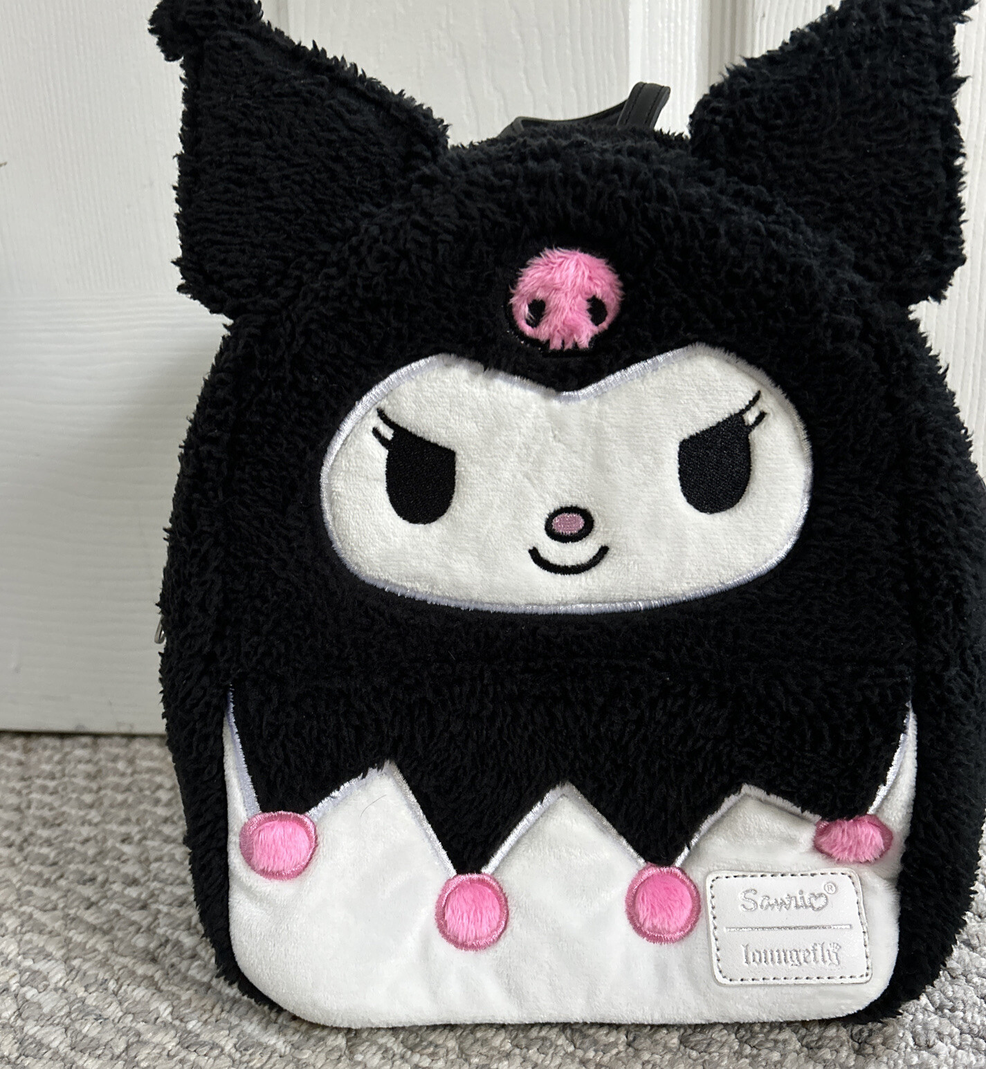 Loungefly Sanrio Kuromi Plush Sherpa Mini Backpack Pu… Gem