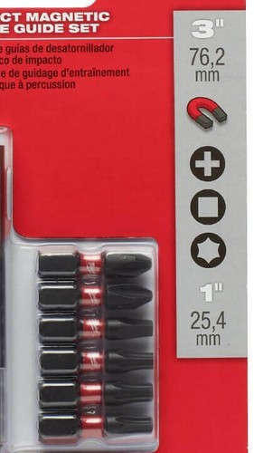 Milwaukee SHOCKWAVE Magnetic Impact Hex Drive Bit Guide Set - 7pc | eBay