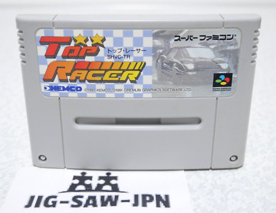 Nintendo Top Racer Super Famicom SFC SNEC KEMCO SHVC-TR Tested from Japan
