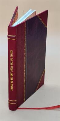 Essays On The Study And Use Of Poetry By Plutarch And Basil The [Leather Bound]