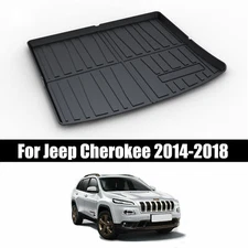 TPO Rear Trunk Mats Cargo Liner Pads All Weather Fit for 2014-2018 Jeep Cherokee