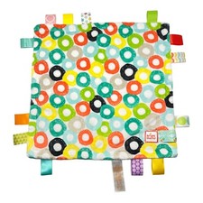 Bright Starts Taggies Lovey Security Blanket 12  Cloth Square Geometric Sensory