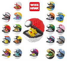Pokemon Pokeball Nanoblock Series Mini  Building Blocks Educational Toy Gift