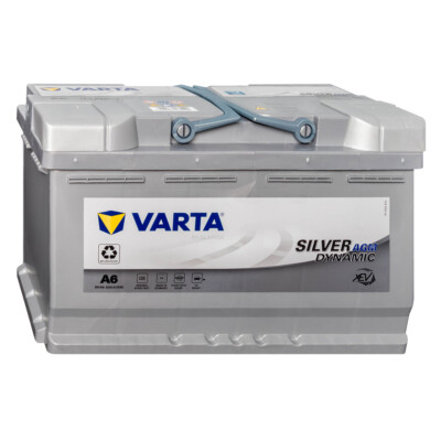 VARTA F21 A6 Silver Dynamic AGM Autobatterie 12V 80Ah Start-Stop Plus 580901080