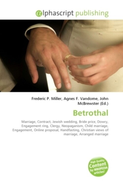 Frederic P. Miller (u. A.) | Betrothal | Taschenbuch | Englisch