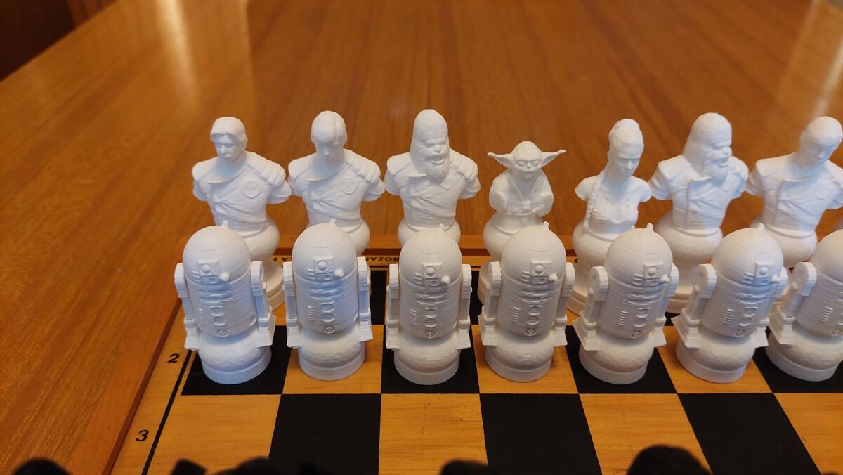 Clone Wars Chess Set 3D Print Files 