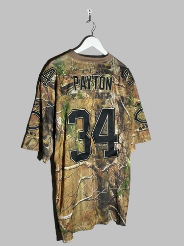 #34 Payton Chicago Bears Reebok NFL Y2K Real Tree Jersey - Picture 14 of 22