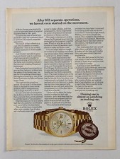 Pubblicità Vintage ROLEX Day Date 18 Kt Oro Anni 70 Seventies Orologio Gold