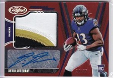 2020 Panini Certfied FOTL DEVIN DUVERNAY Red Etch AUTO Jersey Patch RPA 20/25