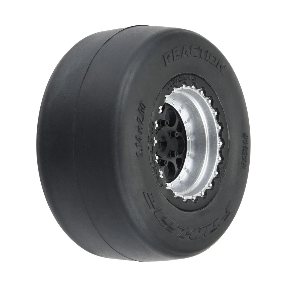 Pro-Line 10218-10 1/16 Reaction Rear Tires MTD 8mm w/ Wheels (2) Losi Mini Drag - Image 2 of 4