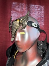 Eyewear Mask Shield Alexander Technique Metallic Tiara Face Armor With Case