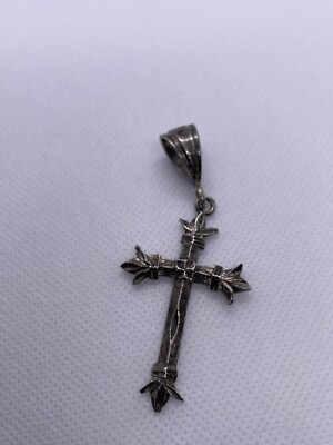 925 Sterling Silver Vintage Cross Pendant | eBay
