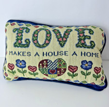 Mohawk Home "Love Makes a House a Home" Decorative Pillow 8.5" x 12.5" USA Made