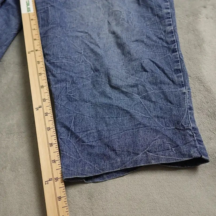 Pantalones de mezclilla Adolfo Capri para mujer talla 20 azul tiro medio parche bolsillos informales Foto 4 de 4