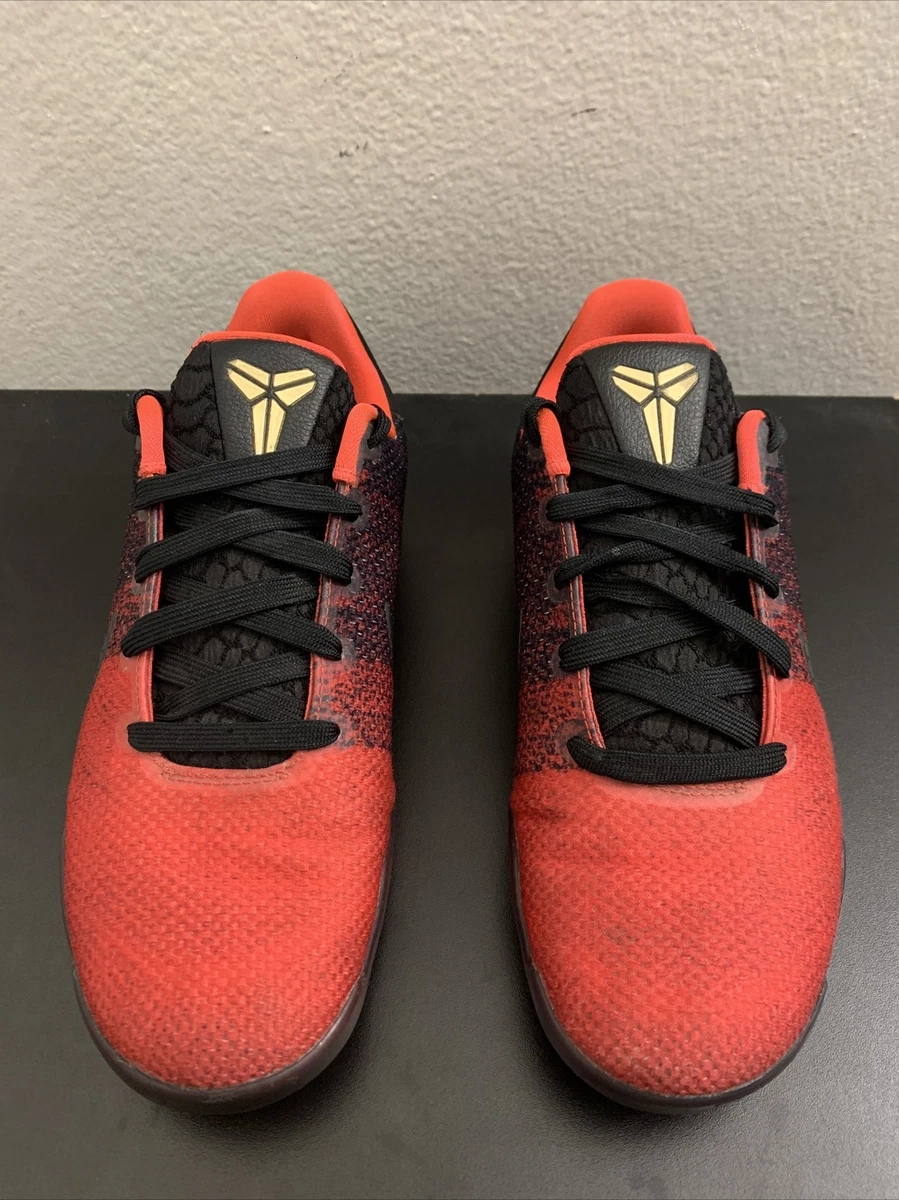 Nike Kobe XI Elite Low 11 Achilles Heel Red Black 822944 670 Basketball size 7Y