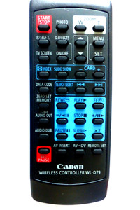 CANON CAMCORDER REMOTE CONTROL WL-D79 for OPTURA 20 WL60 ZR70MC Hatch missing