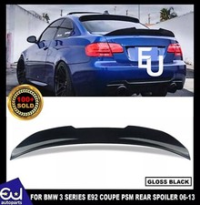 FOR BMW 3 SERIES E92 COUPE DUCKTAIL PSM STYLE REAR BOOT TRUNK LIP SPOILER GLOSS