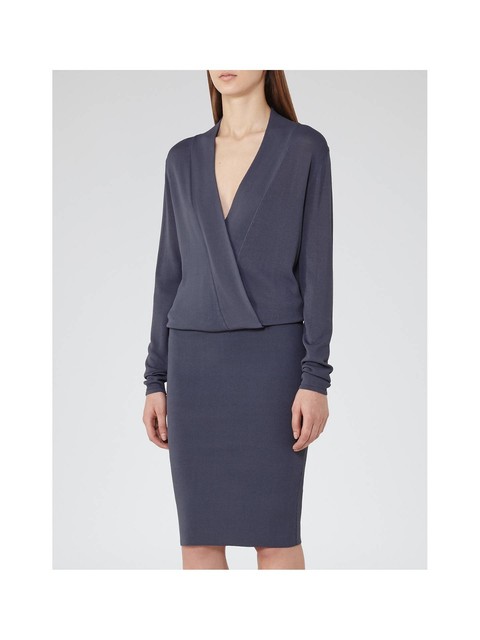 reiss wrap dress