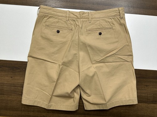 Vintage LL Bean Mens Size 35W Beige Standard Fit Chino Khaki Shorts Outdoor - Picture 6 of 7