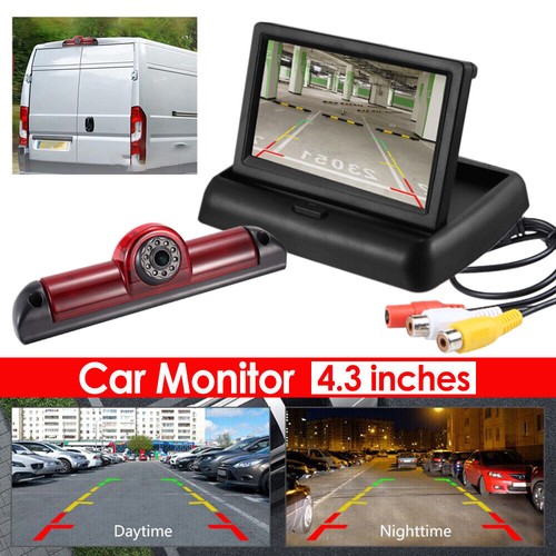 For Fiat Ducato/Peugeot Boxer Rear View Brake Light Backup Camera + 4.3''Monitor - Picture 3 of 15