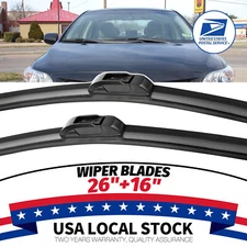 New Front Windshield Wiper Blades Set 26"+16" original equipment replacement US