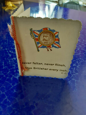 Antike Never watter never zuck A true Britisher every inch small card 