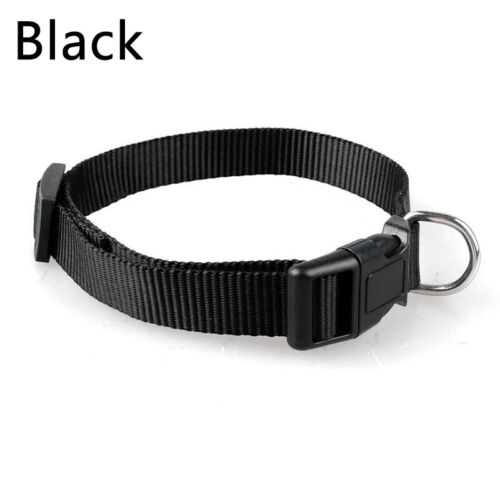 Pets Dog Puppy Cat Kitten Choke Collar Buckle Solid Color Adjustable Necklace - Picture 15 of 16