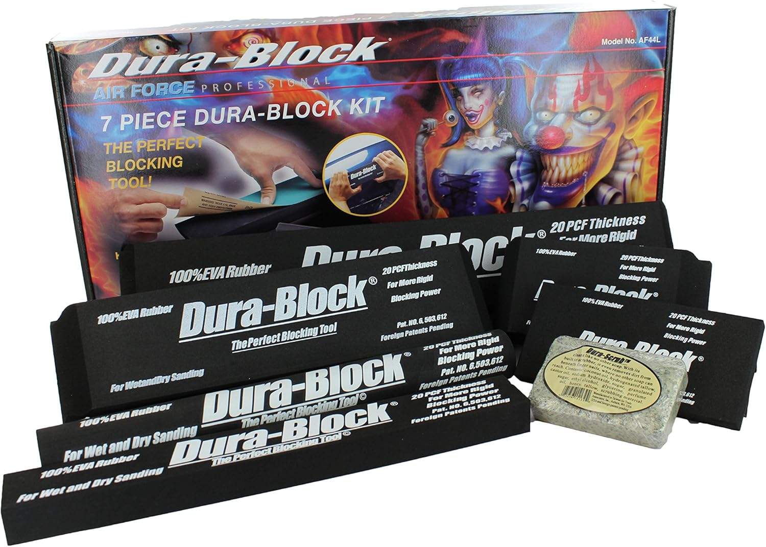 Trade Associates AF44L 7 Piece Dura Block Sanding Kit