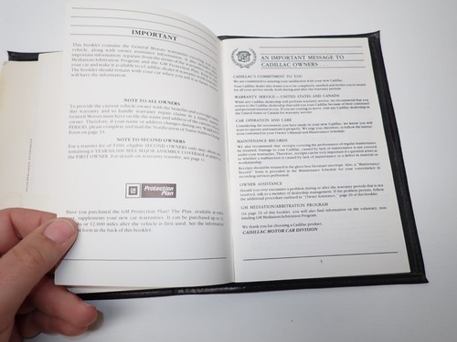 Vintage 1988 Cadillac Seville Owners Manual & Warranty Assistance Information - Picture 13 of 15