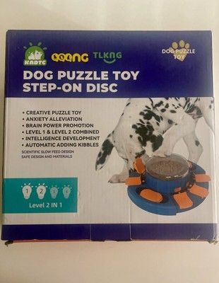 KADTC Dog Puzzle Toy Step On Disc Level 1 and 2 Difficulty Learning Toy Free Shi