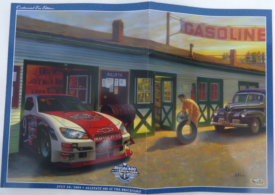 2009 Allstate 400 Brickyard Program Jimmie Johnson New Hendricks Motorsports - Image 2 of 4