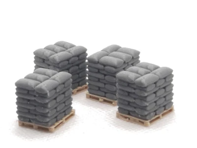WPD OO Gauge Pallets of Sacks Model Railway Scenery