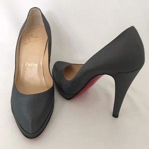 louboutin grey heels