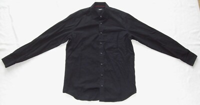 Walbusch Men Long Sleeve Shirt Extra Smooth Regular Fit Size 42 Very Good