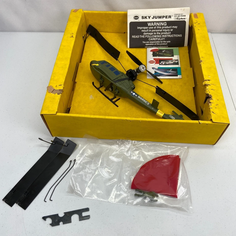 Cox Sky Jumper Vintage Marines Helicopter 4800 Cox 400 Model Engine Starting Kit - Image 4 of 4