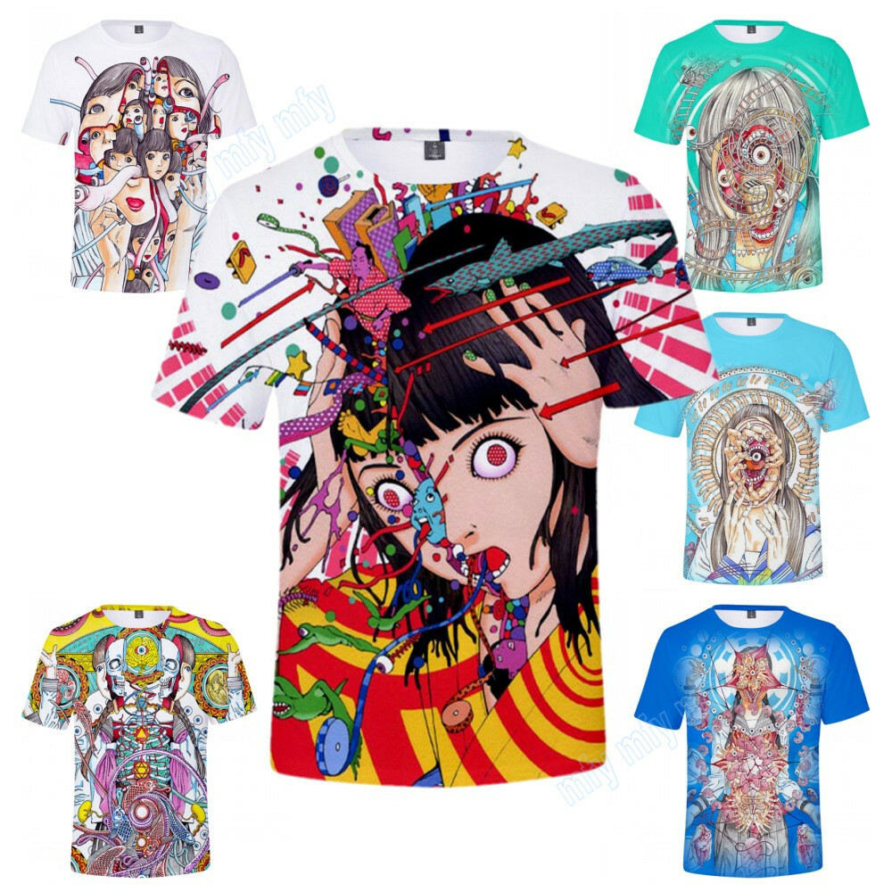 kolor 22ss 少女漫画 shojo manga Tシャツ Men/Teens Manga T-shirt Shintaro Kago Print Casual Short