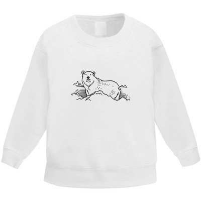 'Polar Bear' Kid's Sweatshirt / Sweater / Jumper (KW037859)