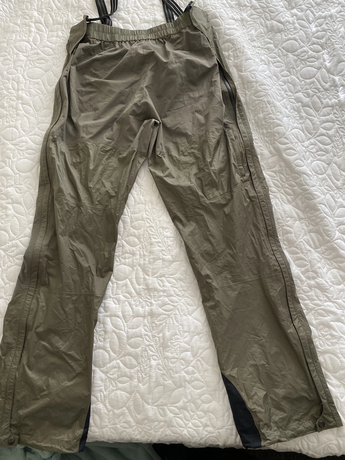 Patagonia Waterproof Overalls Mens 38x34 Green Spraymaster