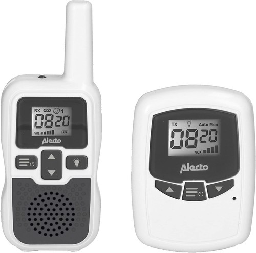 Baby Monitor Audio Alecto DBX80BK - Portata 3 Km, Ricaricabile, Con Funzione VOX E Torcia - Foto 8