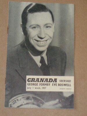 George Formby  1957 Granada, Shrewsbury Programme (Eve Boswell)