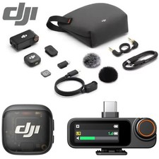DJI Mic 3 Wireless Lavalier Microphone System Camera Phone Video Recording TX RX