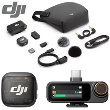 DJI Mic 3 Wireless Lavalier Microphone System Camera Phone Video Recording TX+RX