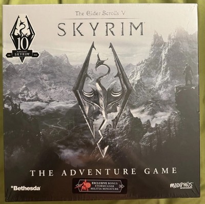The Elder Scrolls Skyrim Adventure Board Game New Sealed Damaged Box