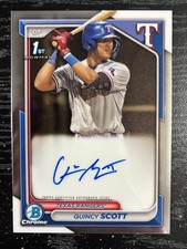 Quincy Scott 2024 Bowman Chrome 1st Prospect Auto #CPA-QS