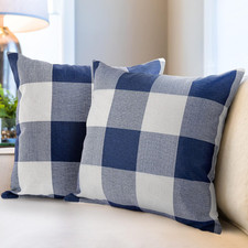 2PCS 16x16 Inch Buffalo Plaid Throw Pillow Covers, Farmhouse Indoor  Outdoor Cu