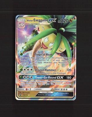 Alolan Exeggutor GX 74/111 Crimson Invasion Ultra Rare Holo