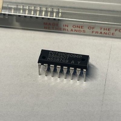 NOS - Philips PC74HC4094P - 8Bit Shift Register DIP16 Vintage IC 74HC4094 CD4094