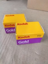 Two rolls of Kodak Gold 200 35mm Colour Film Rolls with 24 photos on each roll