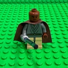 LEGO Star Wars Minifigure Mace Windu (sw0133) w/ Light-Up Lightsaber (Working)